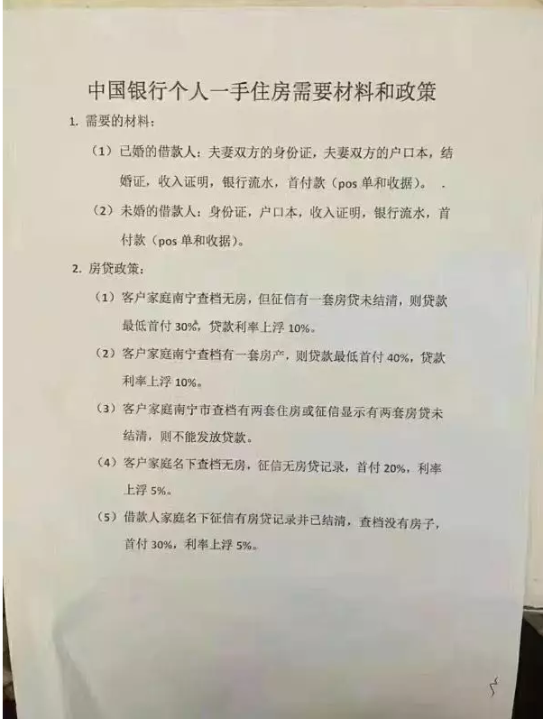 网传银行5大标准界定二套房贷，利率上浮15% 房价通编辑多(duō)方采访发现，部分(fēn)银行已执行认房认贷政策